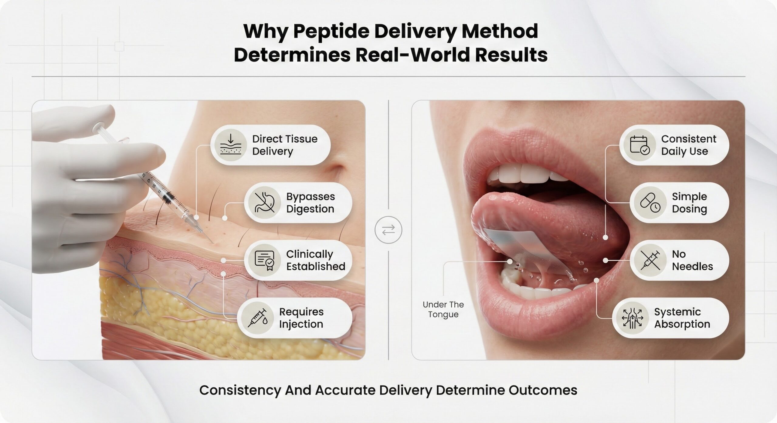 Why Peptide Delivery Method Determines Real-World Results