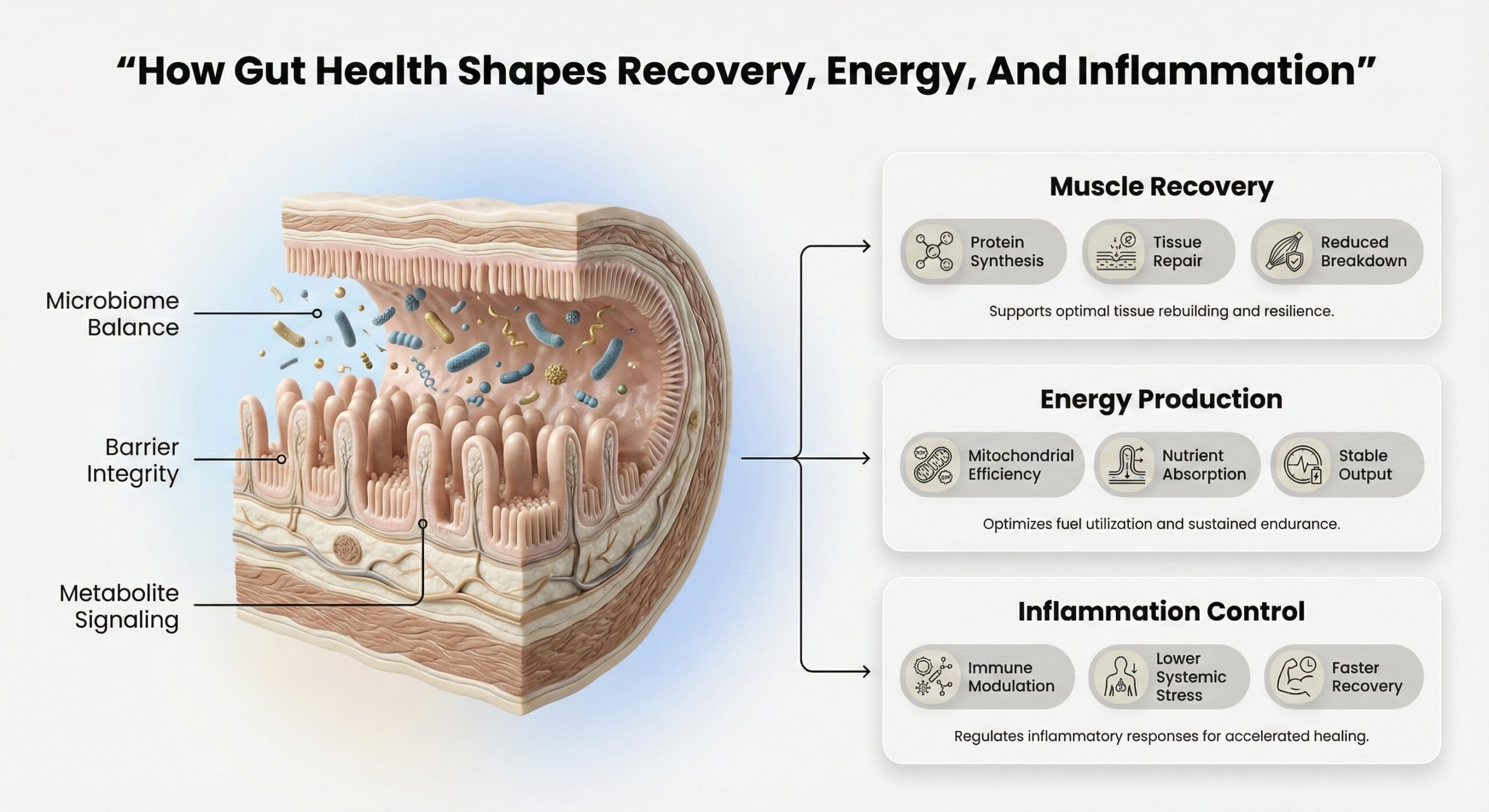 How Gut Health Impacts Recovery, Energy, and Inflammation