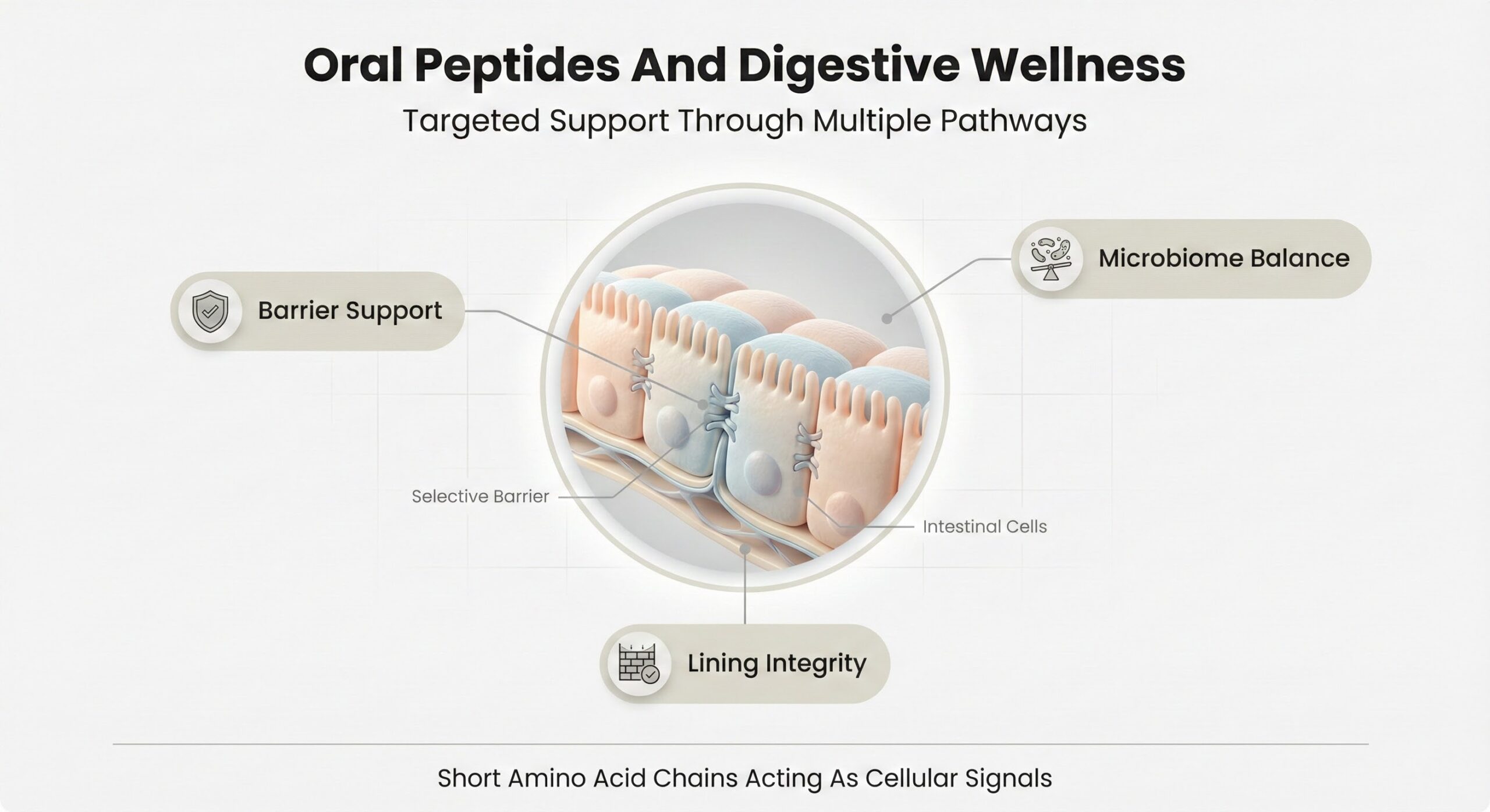 Oral Peptides and Digestive Wellness